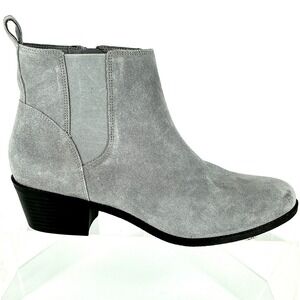 Vionic Size 11 Roseland Gray Suede Chelsea Ankle Boots NEW Comfort Insole  $160